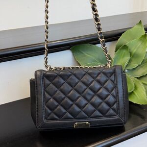 Talbots genuine, leather quilted like new Crossbody shoulder handbag purse